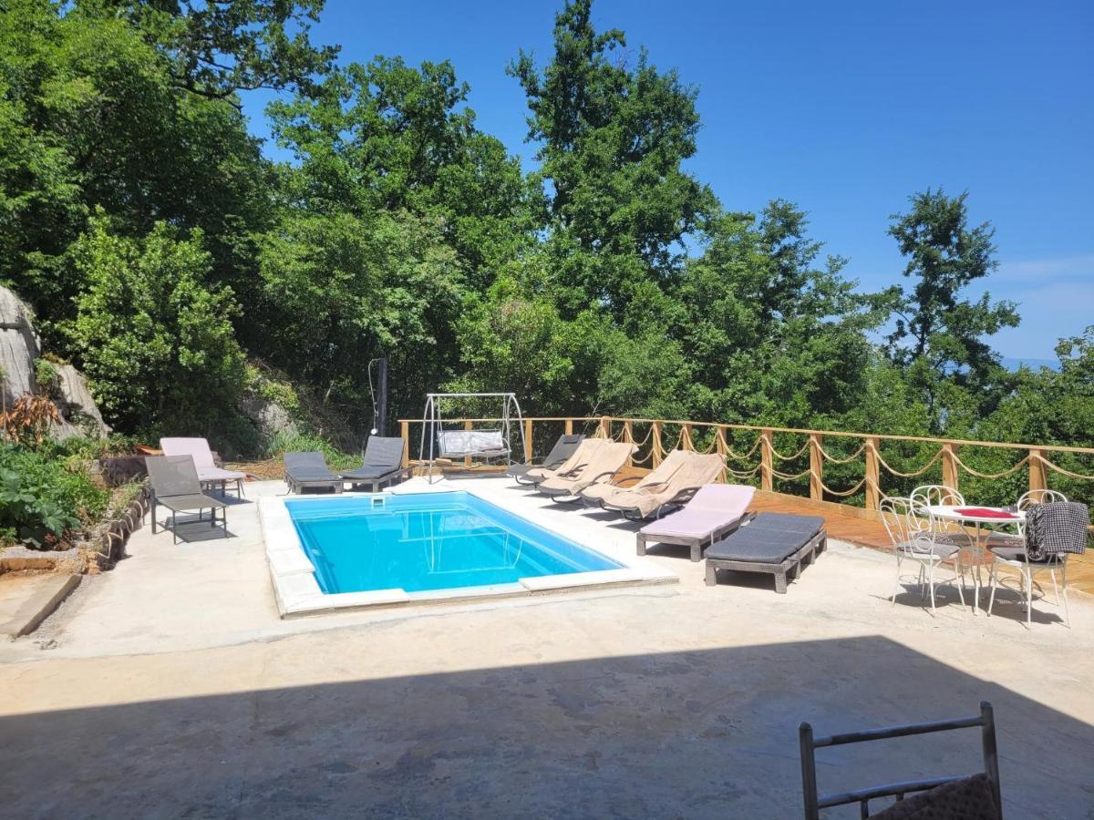 לובראן Ferienwohnung Mit Pool Kroatien Mit Meerblick Und Pool מראה חיצוני תמונה