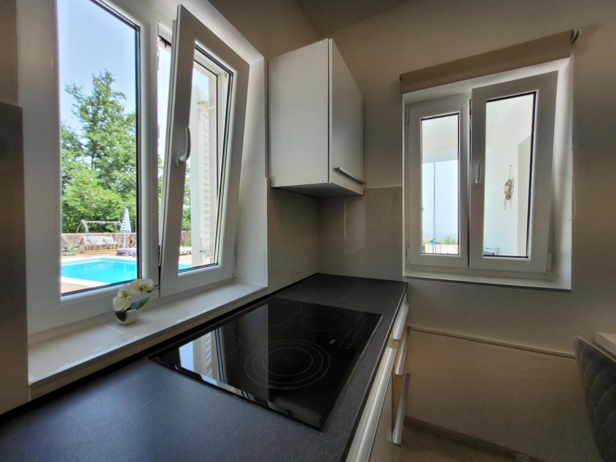 לובראן Ferienwohnung Mit Pool Kroatien Mit Meerblick Und Pool מראה חיצוני תמונה