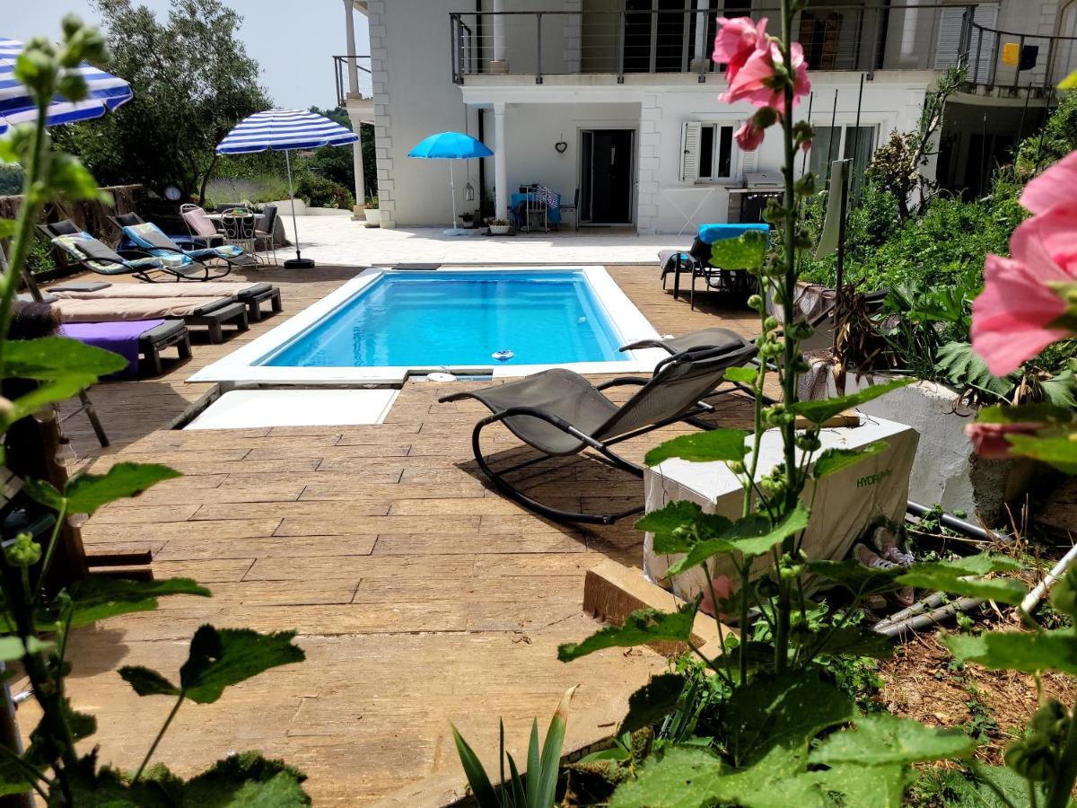 לובראן Ferienwohnung Mit Pool Kroatien Mit Meerblick Und Pool מראה חיצוני תמונה